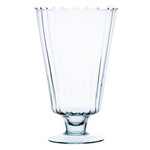 Stemmed glass vase W-235 optic H:25cm D:15cm