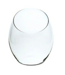 Glass vase W-331 slanted cut H:24cm D:22cm