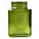 Glass jar vase H:20cm D:13,5cm WM-8P001 green