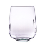 Recycled glass vase WL-104 part optic H:17,5cm D:13,5cm