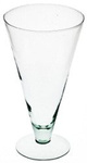Stemmed glass vase W-ST 23/10 H:23cm D:10cm