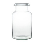 Glass jar vase WOZ-09 H:19cm D:14cm