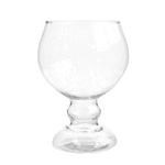 Stemmed glass vase W-K H:19cm D:14cm