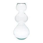 Bubble-shape glass vase W-400A H:40cm D:19cm