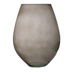 Smoked glass vase W-749 H:30cm D:23cm