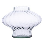 Glass vase grave candle K-015 optic H:20cm D:11cm
