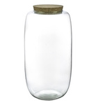 Glass terrarium vase W-599D+cork H: 41cm D: 23cm