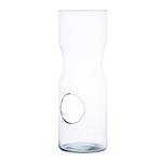 Glass vase W-552A+side hole H:43cm D:15cm