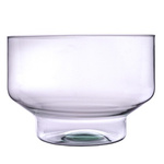 Glass flowerpot W-656 H:20cm D:29cm