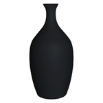 Tall black bottle vase W-259 H:45cm D:23cm