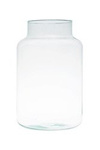 Glass jar vase W-395H H:25cm D:17cm
