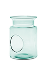 Glass jar vase W-332N+side hole H:20cm D:14cm