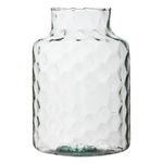 Glass jar vase W-395H honeycomb H:25cm D:17cm