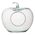 Glass vase apple W-659B side hole H17cm D:18cm