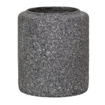 Glass jar vase H:17cm D:14,5cm WM-C001 LOFTI dark granite