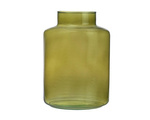 Glass jar vase W-395K2 H:20cm D:14,5cm Olive
