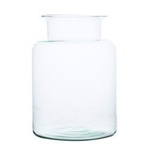 Glass jar vase W-332R1 H:19,5cm; D:14cm