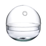Glass terrarium ball W-610B+W-611B side hole H:15cm D:15cm SALE