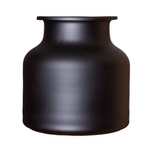 Black mat jar vase WOZ-01 H:21cm D:21cm