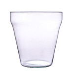 Glass flwoerpot W-198 H:20cm D:19cm